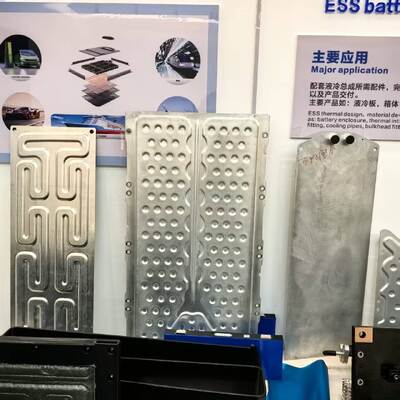 गुणवत्ता Aluminum Liquid Cooling Plate 3003 Stamped Brazed For EV Battery Pack Thermal Management कारखाना